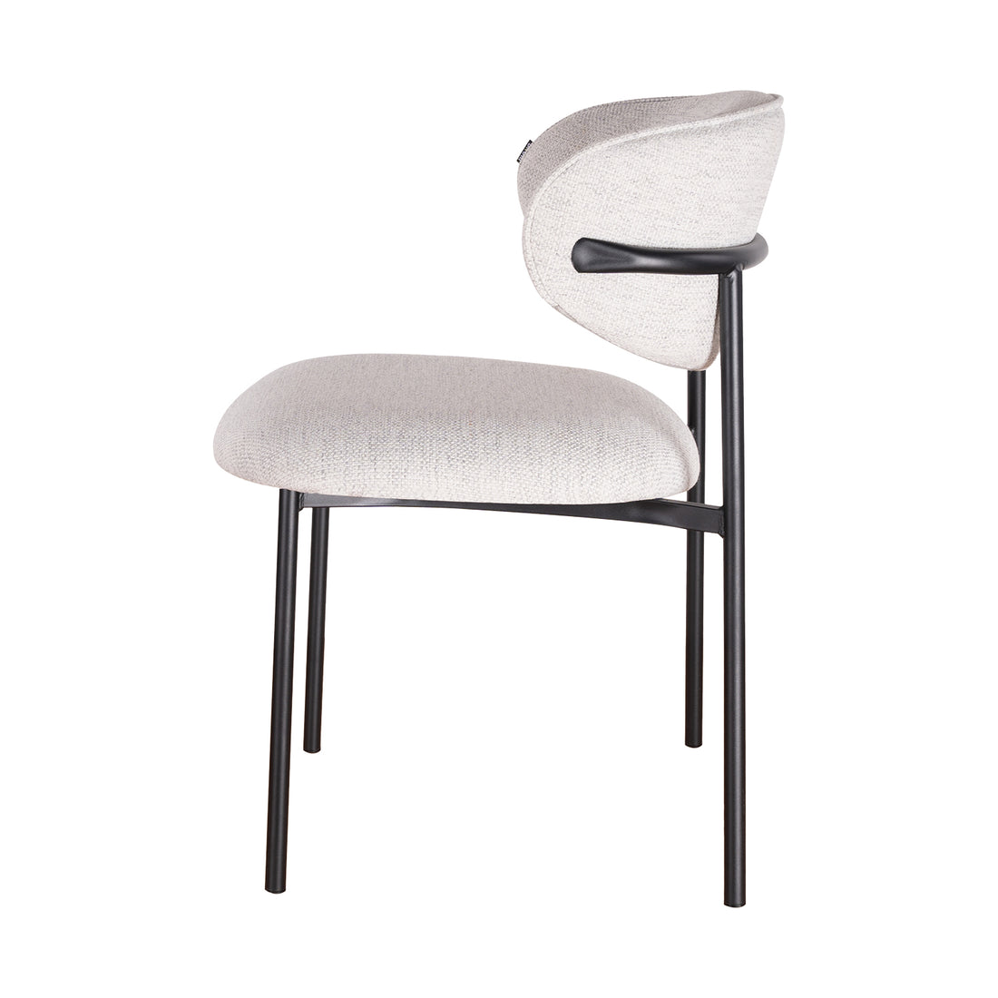Silla Sicilia Gris Pata negra Vista Lateral