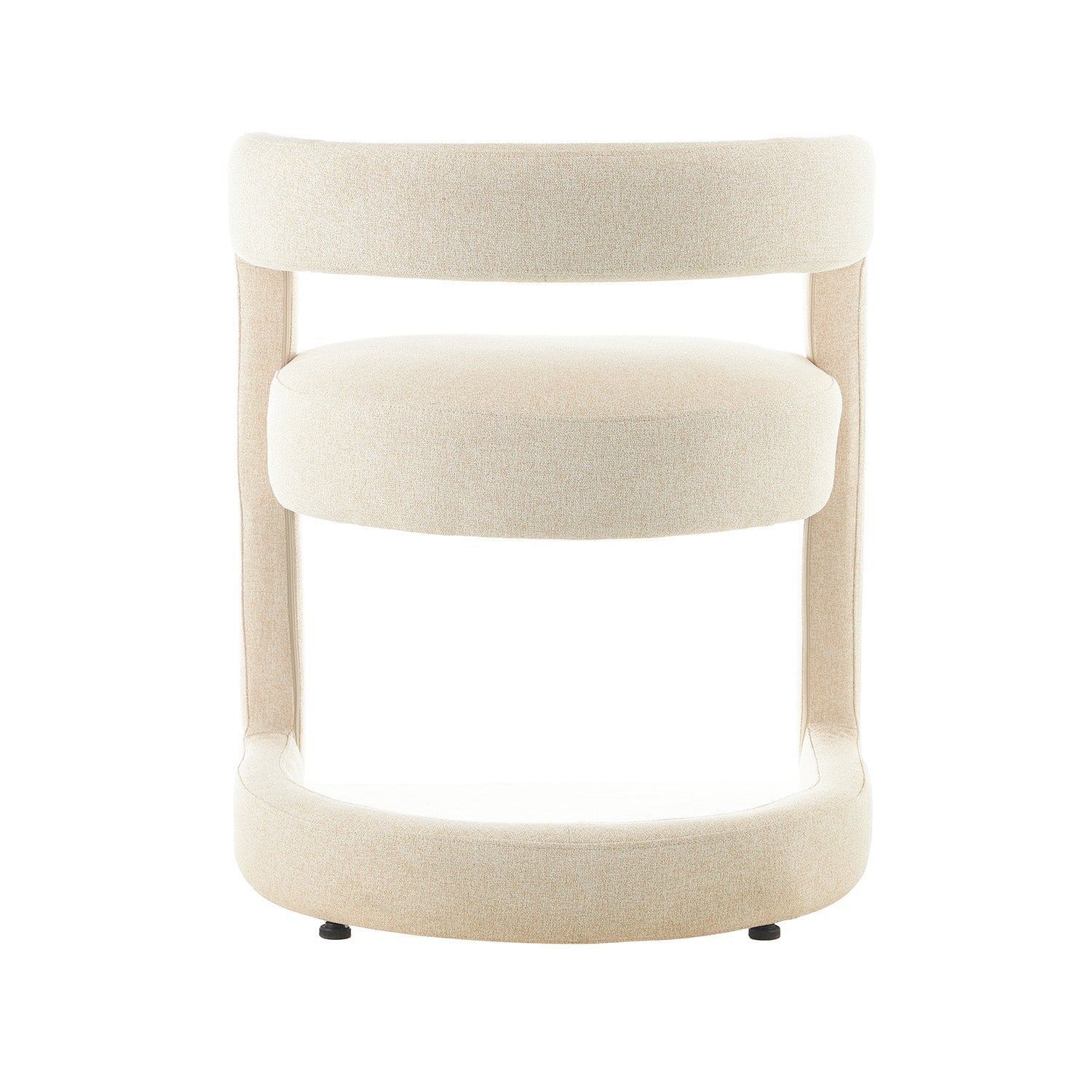 Silla AbuDabi Beige Vista Trasera