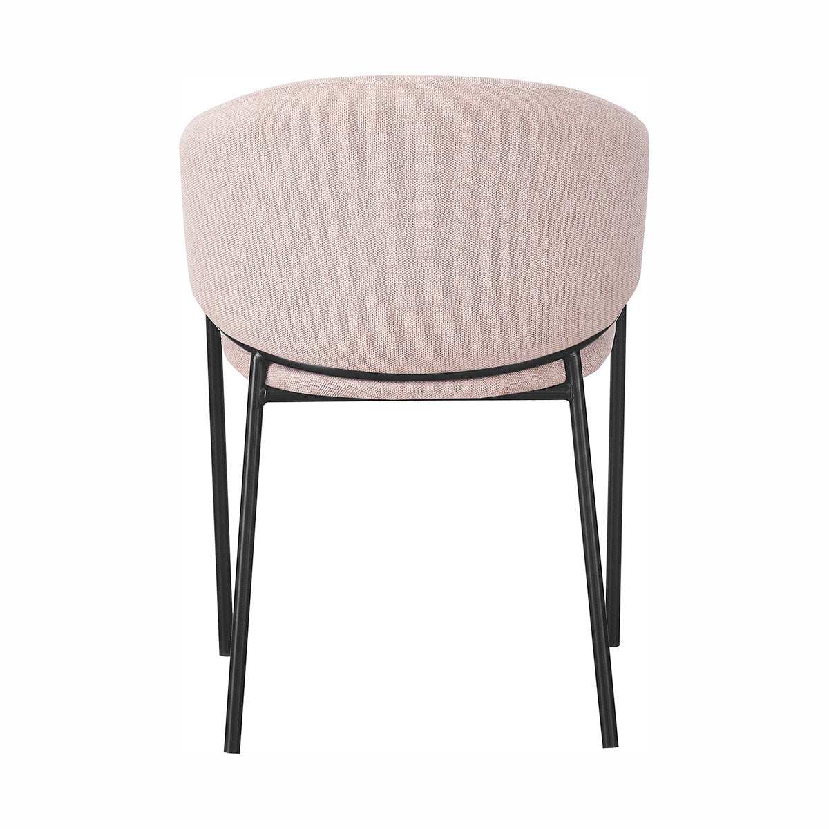 Silla Berlin para negra beige fondo blanco vista posterior