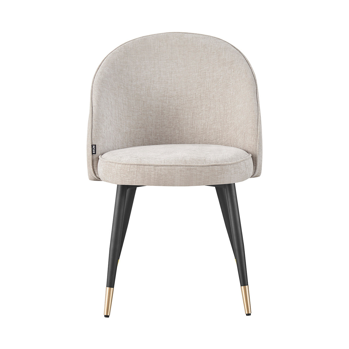 Silla Roodas gris fondo blanco vista frontal