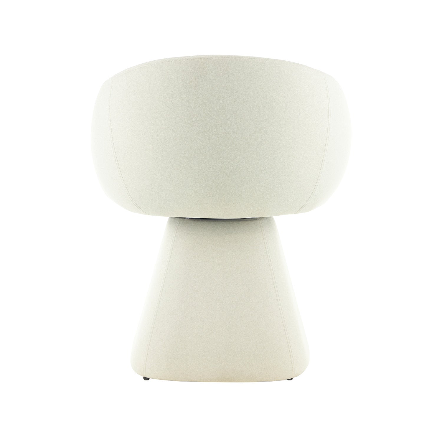 Silla Doha Crema Vista Trasera 
