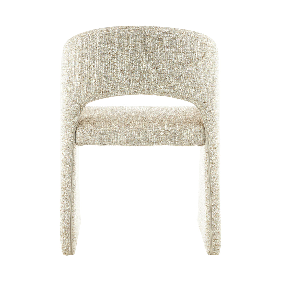 Silla Kuwait Beige Vista Trasera con Fondo Blanco