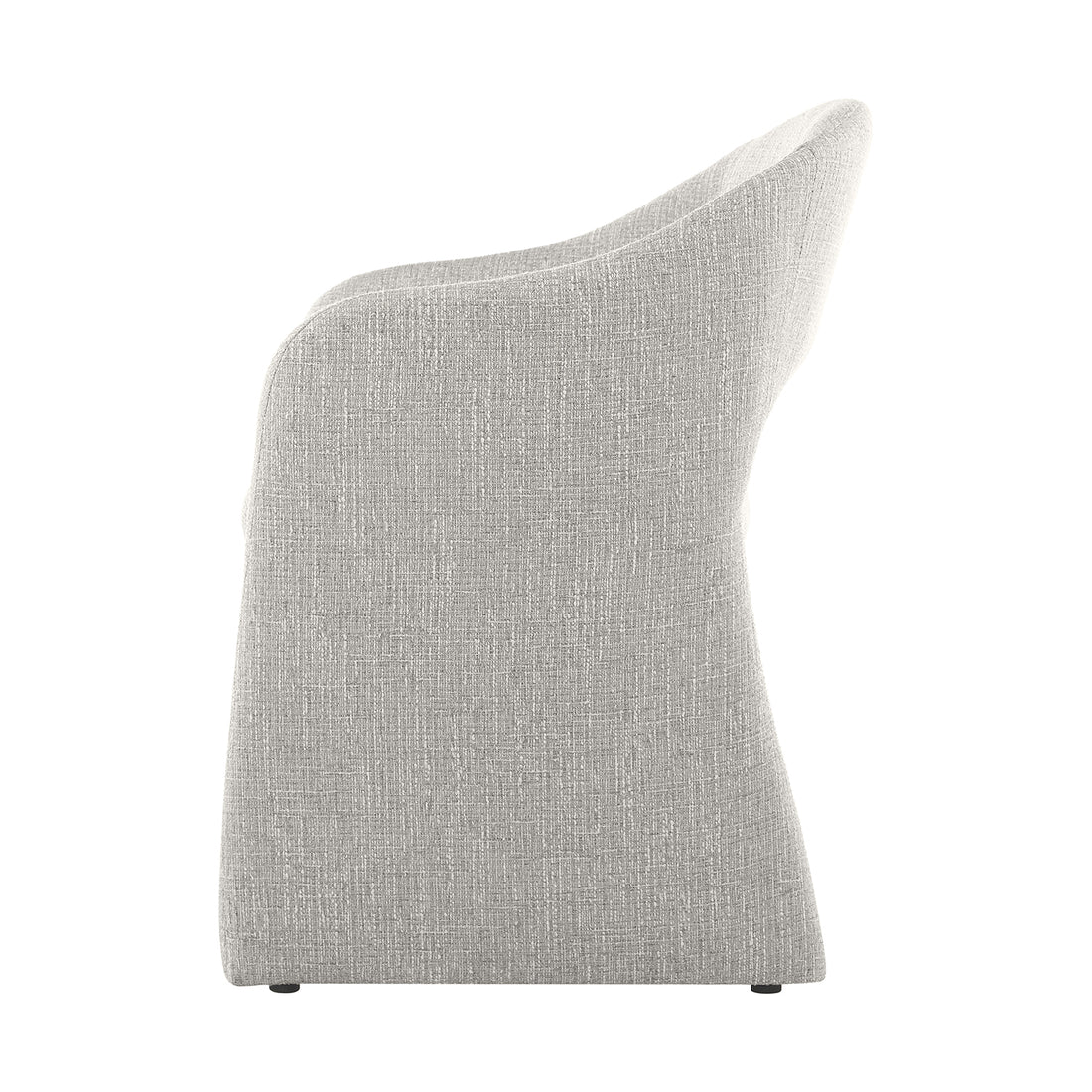 Silla Kuwait Gris Vista Lateral en Fondo Blanco