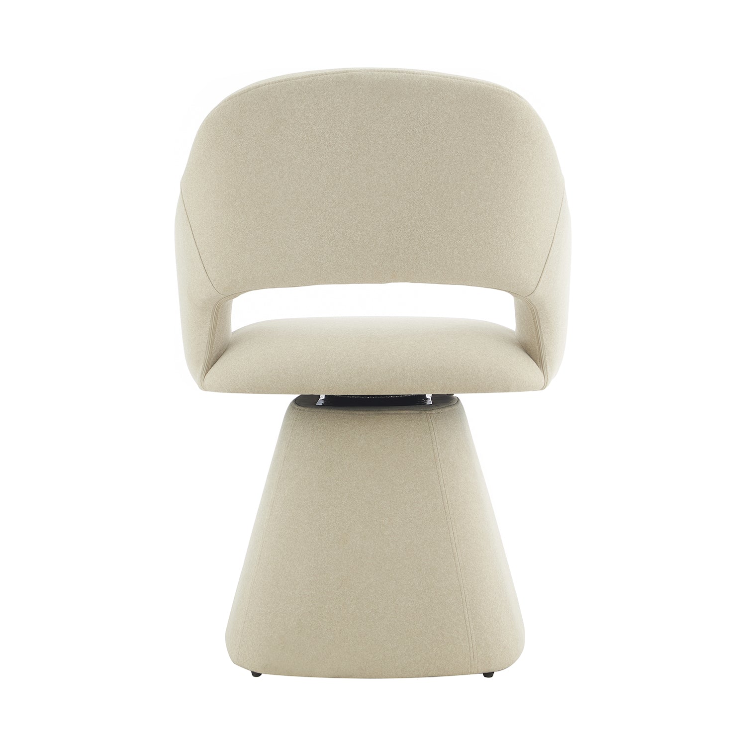 Silla Muscat Beige Vista Trasera con Fondo Blanco