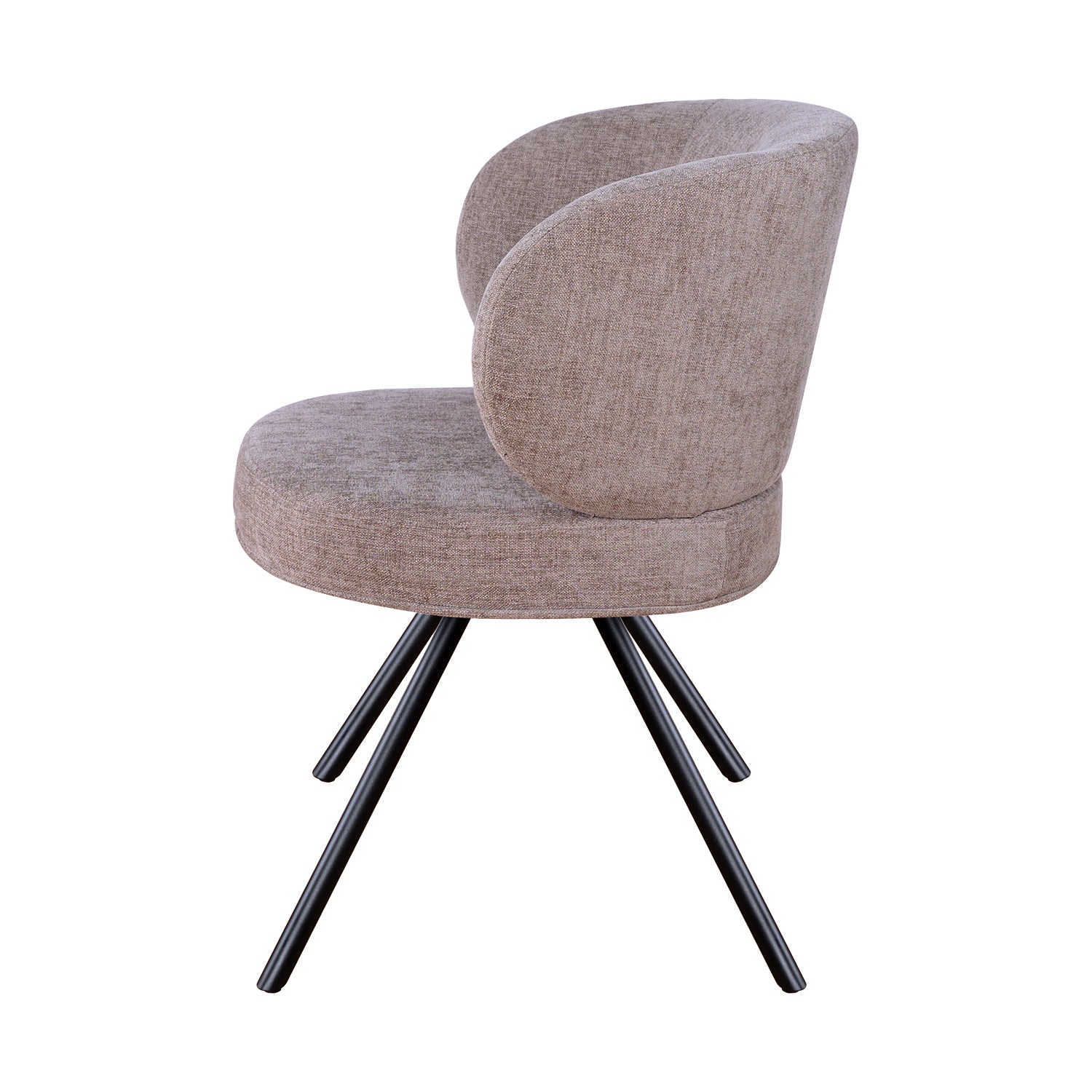 Silla Boreti Gris Vista Lateral