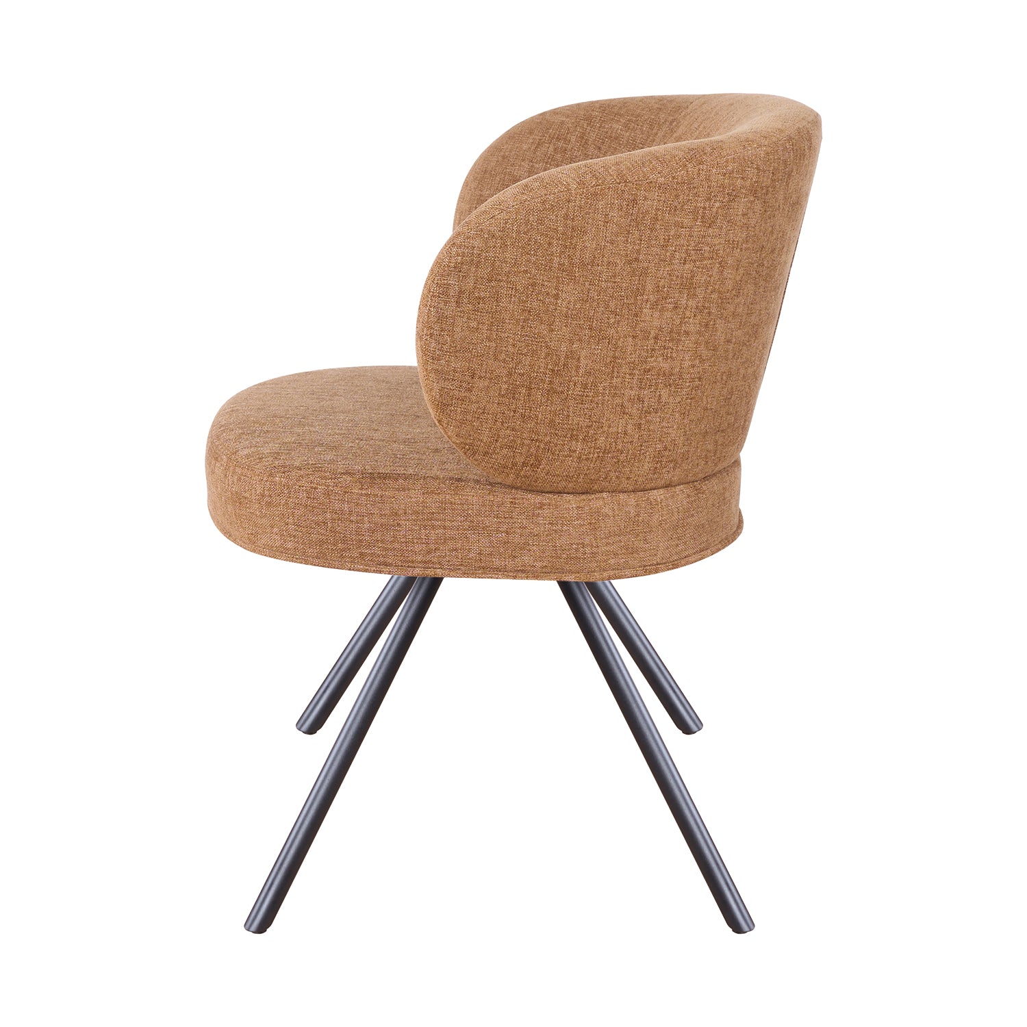 Silla Boreti Mostaza Vista lateral