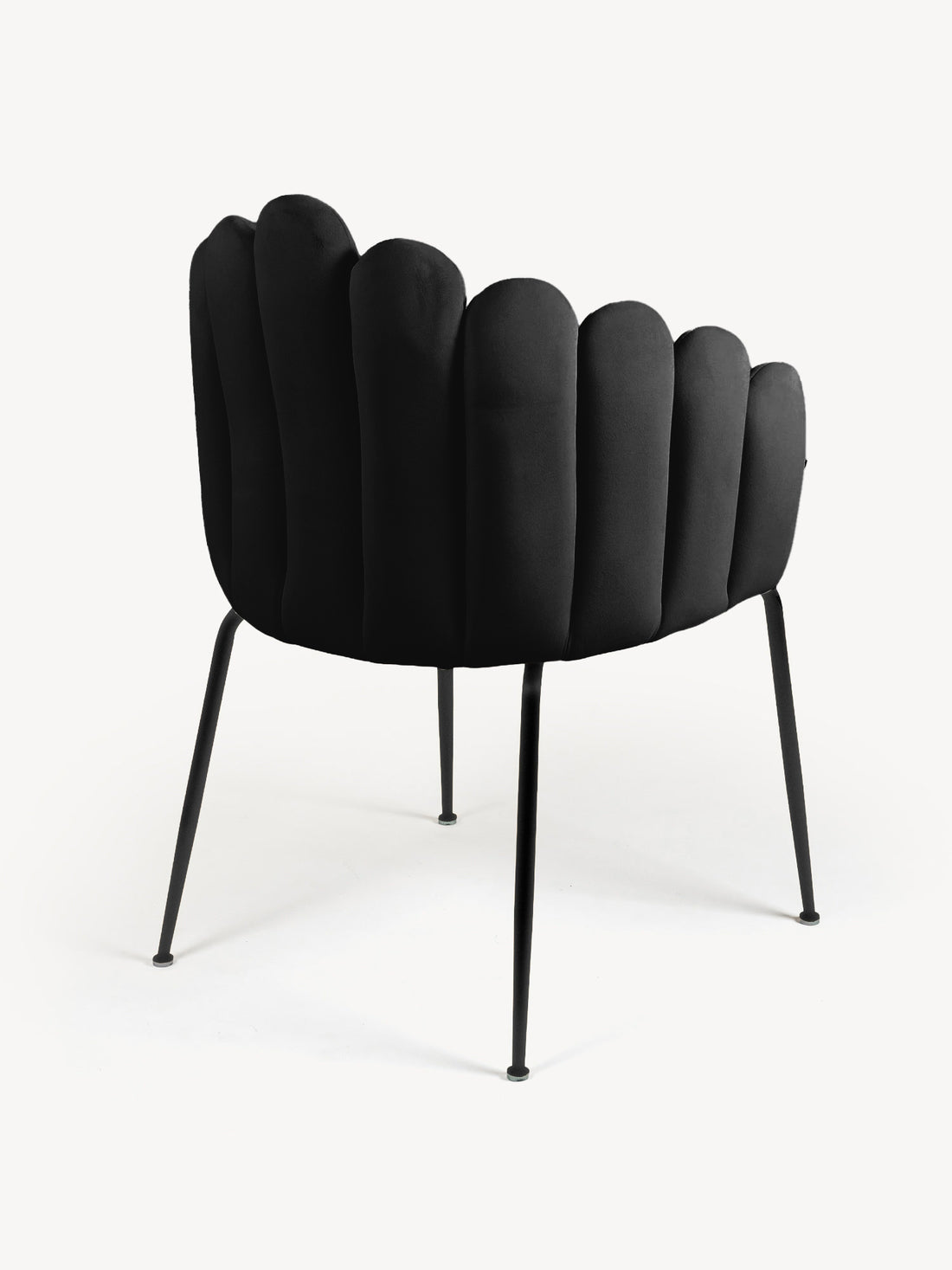 Silla Córdoba pata negra negro, vista trasera