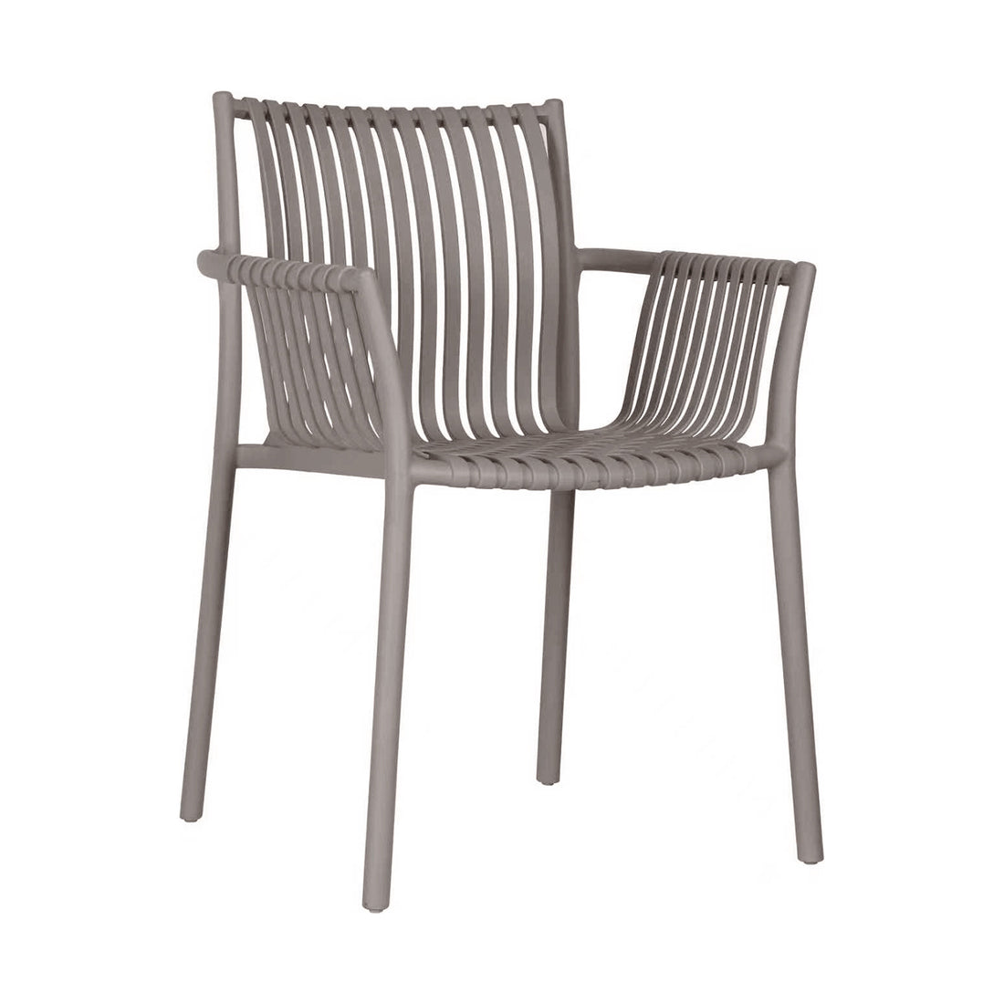 SILLA EXT PALMA TAUPE VISTA EN PERSPECTIVA