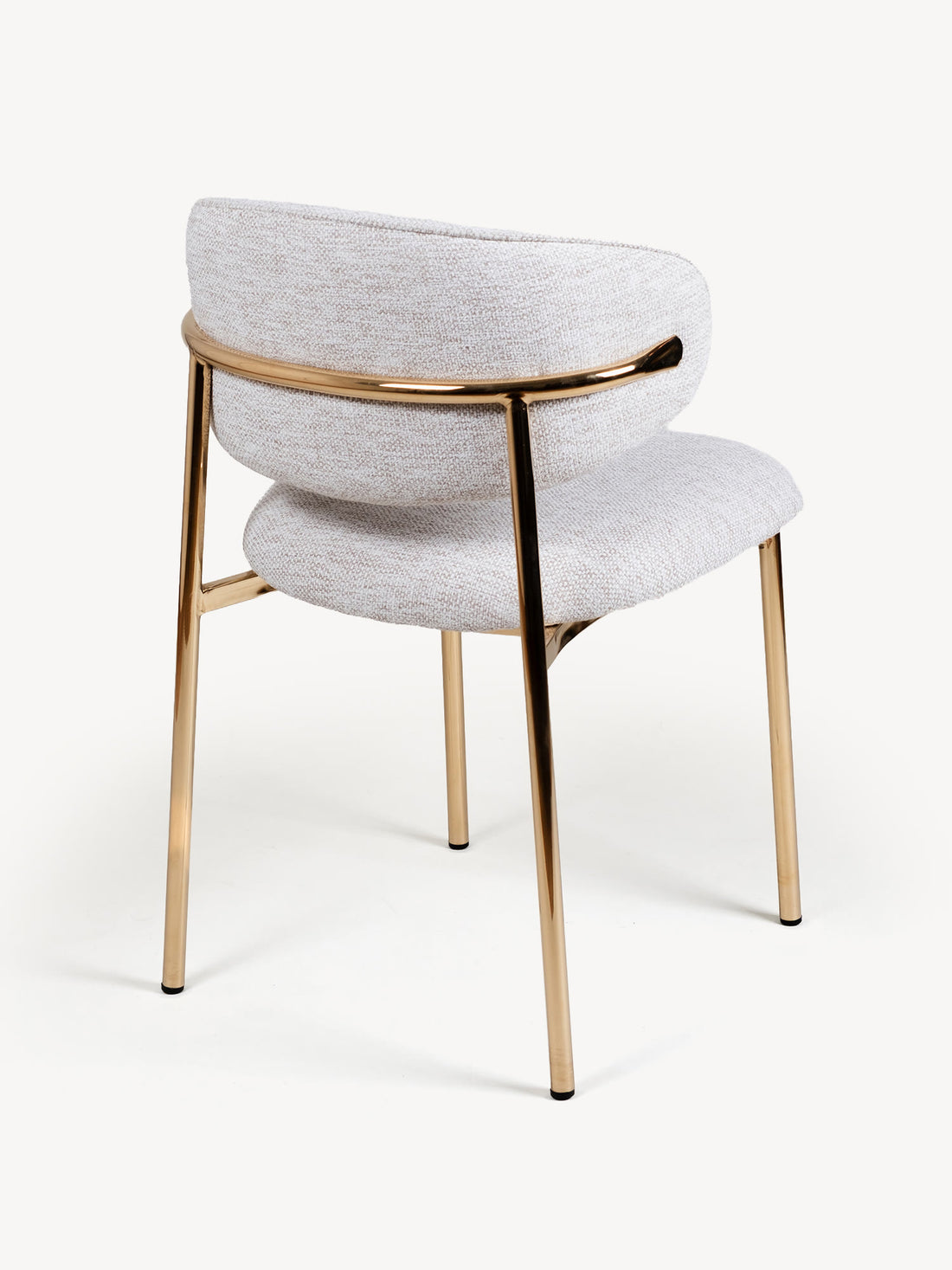 Silla Luxor Gris beige, vista trasera