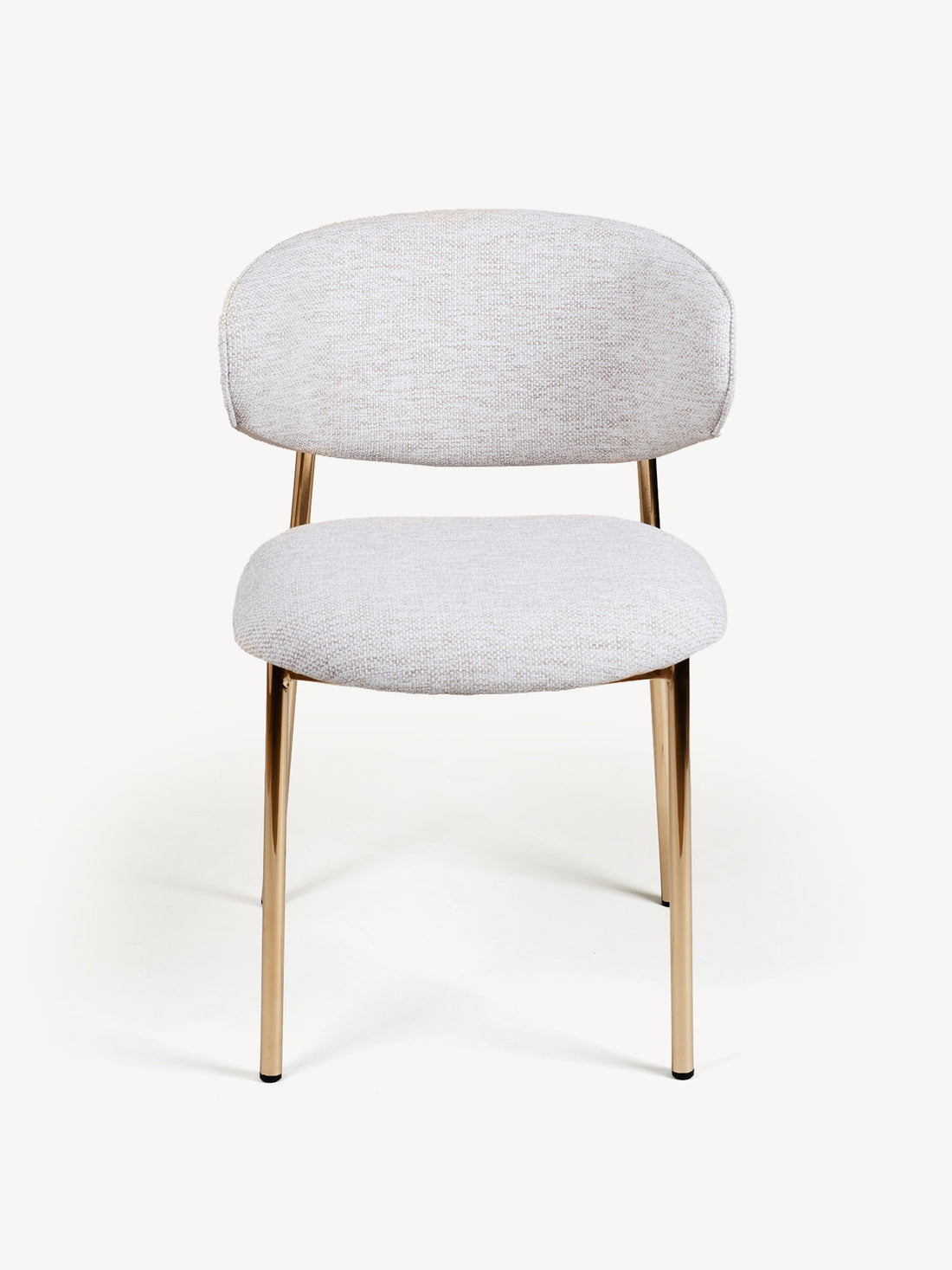 Silla Luxor Gris beige, vista de frente
