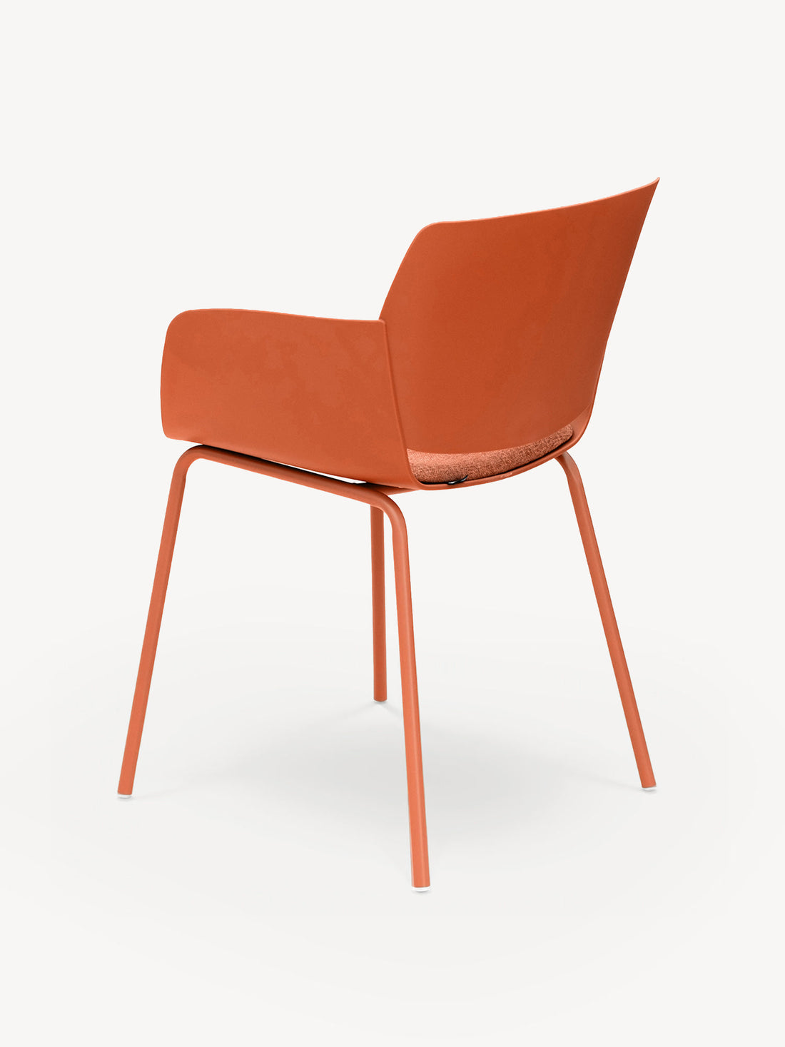 Silla Malta naranja, vista trasera