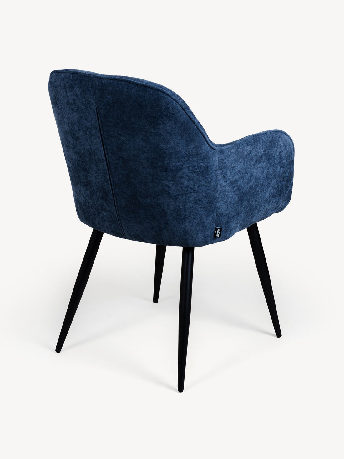 Silla Manchester azul, vista trasera