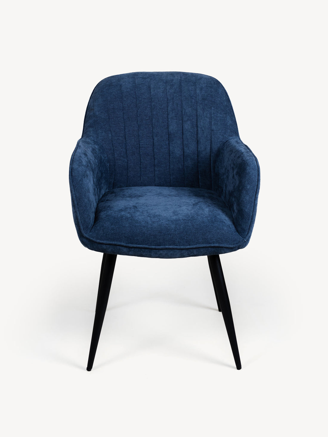 Silla Manchester azul, vista de frente
