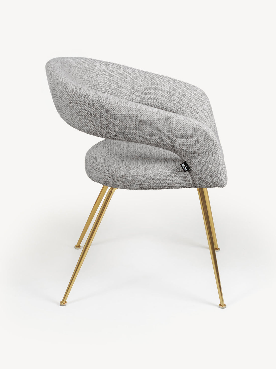 Silla Matera gris, vista lateral