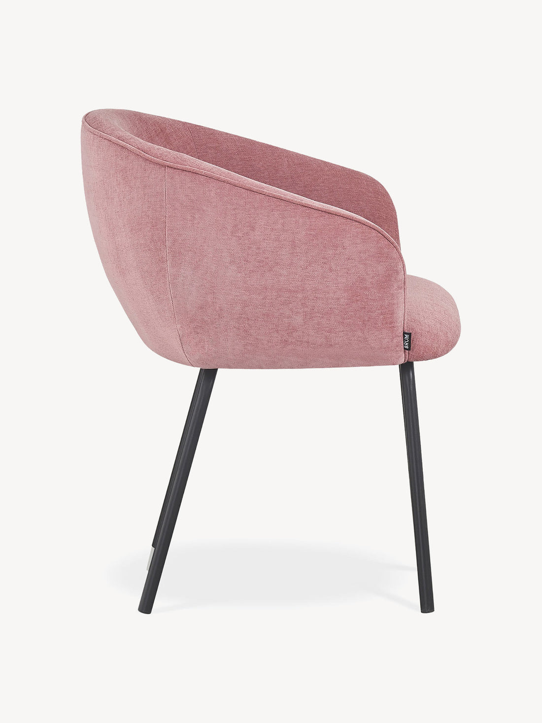 Silla Miami rosa, vista lateral