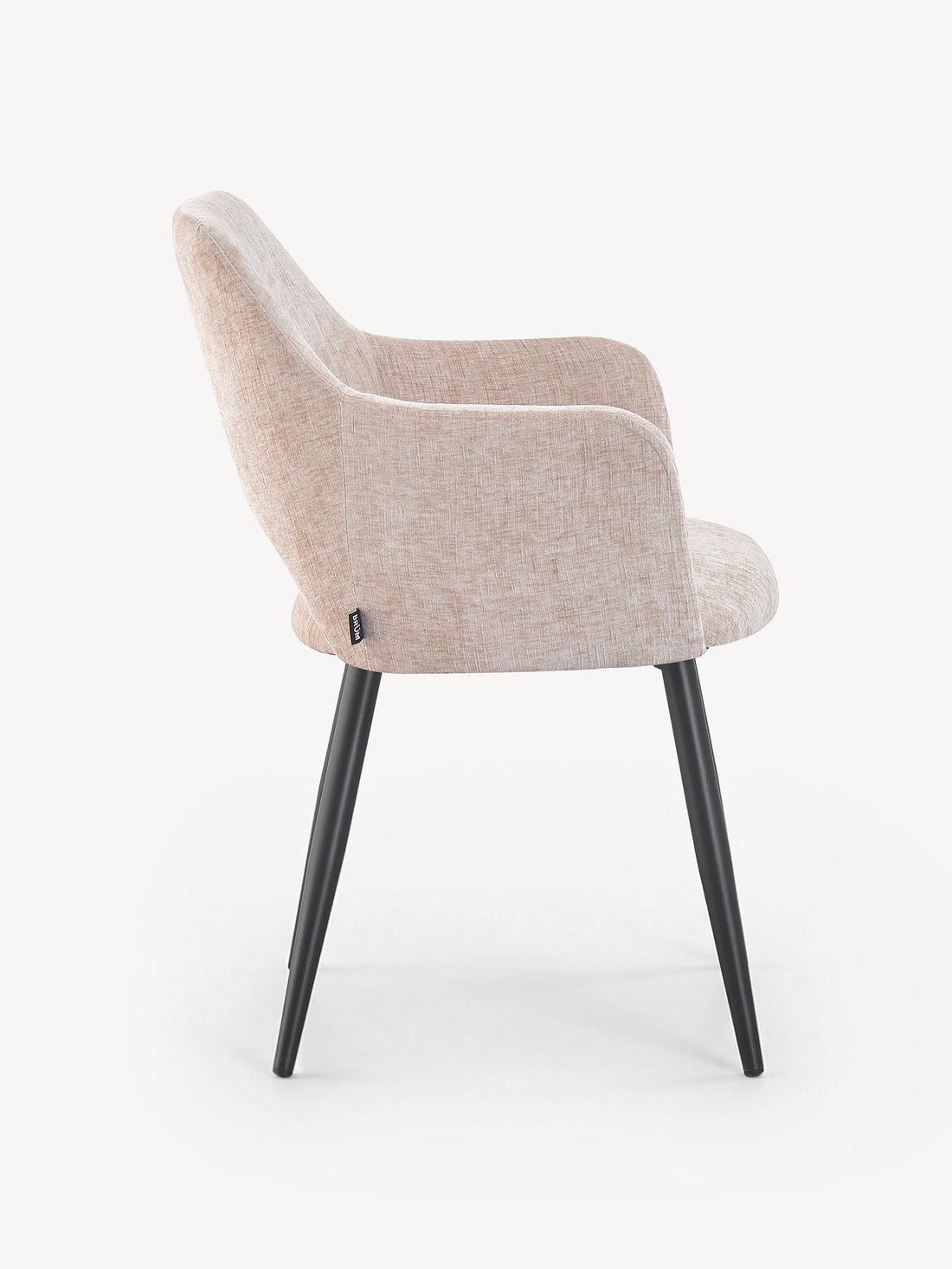Silla París beige, vista lateral