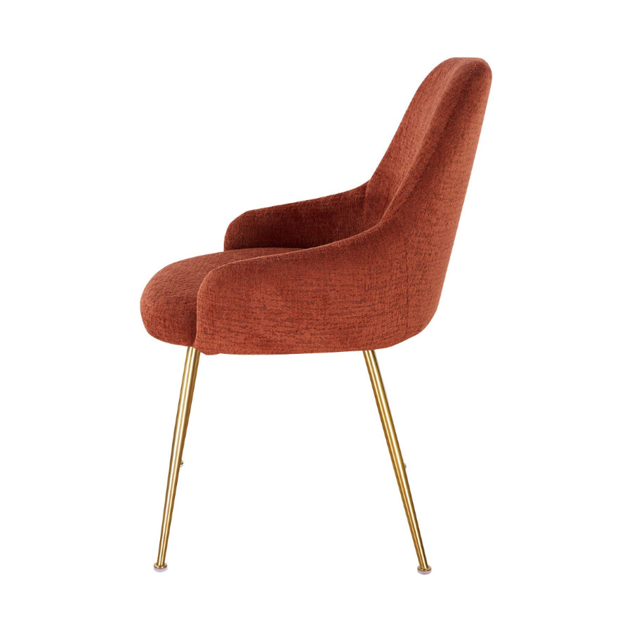 Silla Seúl Naranja Vista Lateral