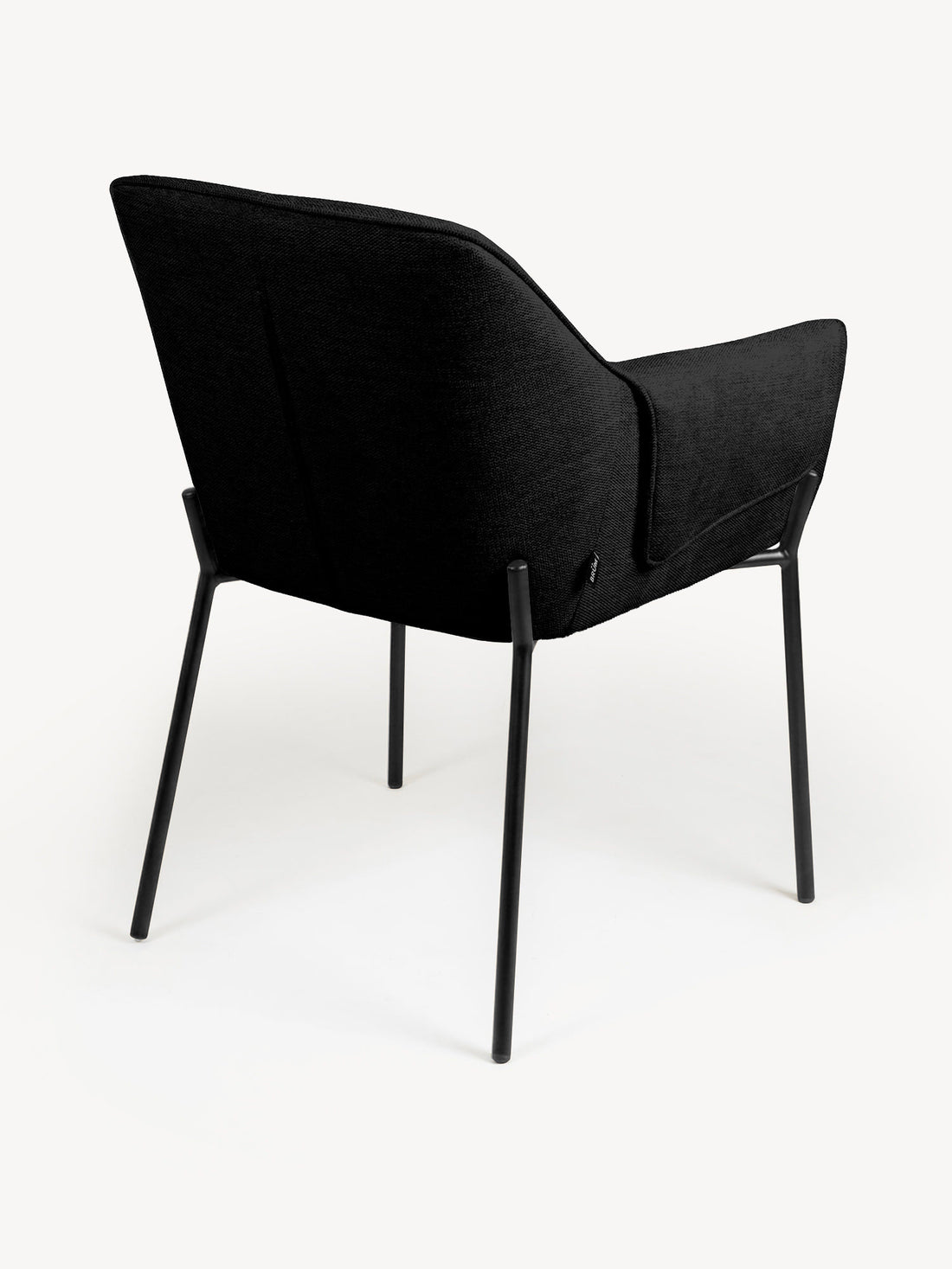 Silla Toronto (Pata Negra) negro, vista trasera