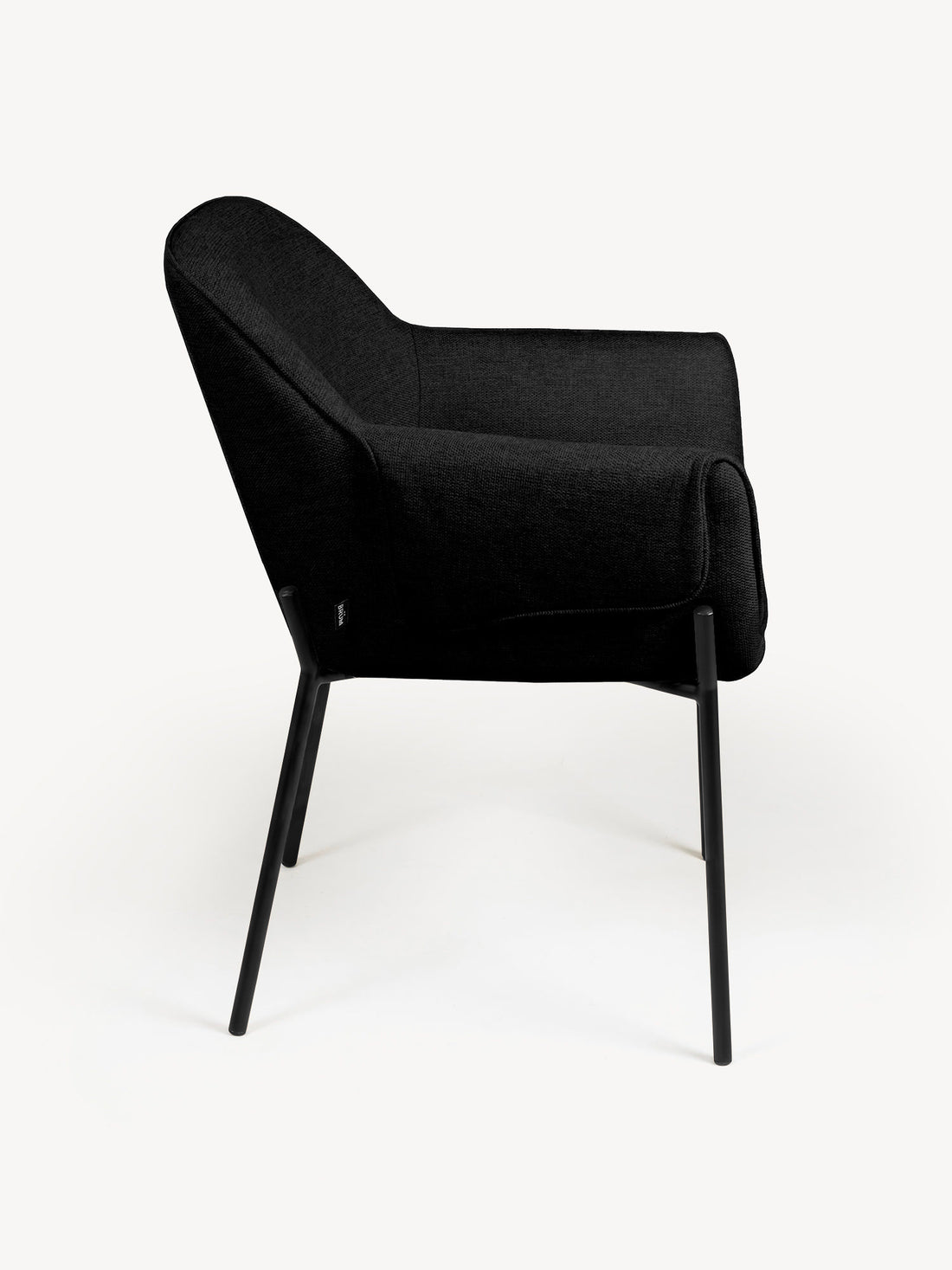 Silla Toronto (Pata Negra) negro, vista lateral