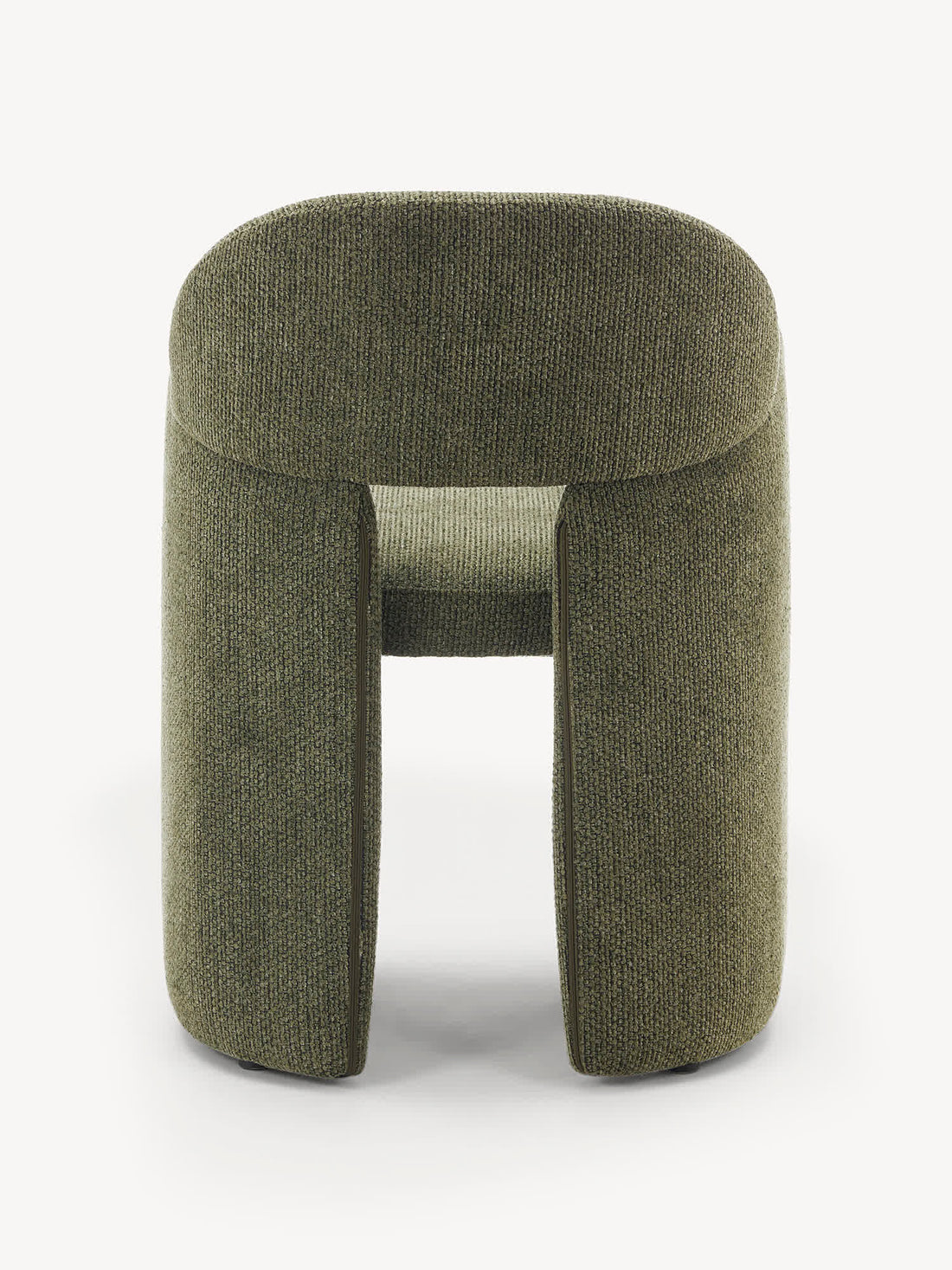 Sillón individual Davos verde, vista trasera