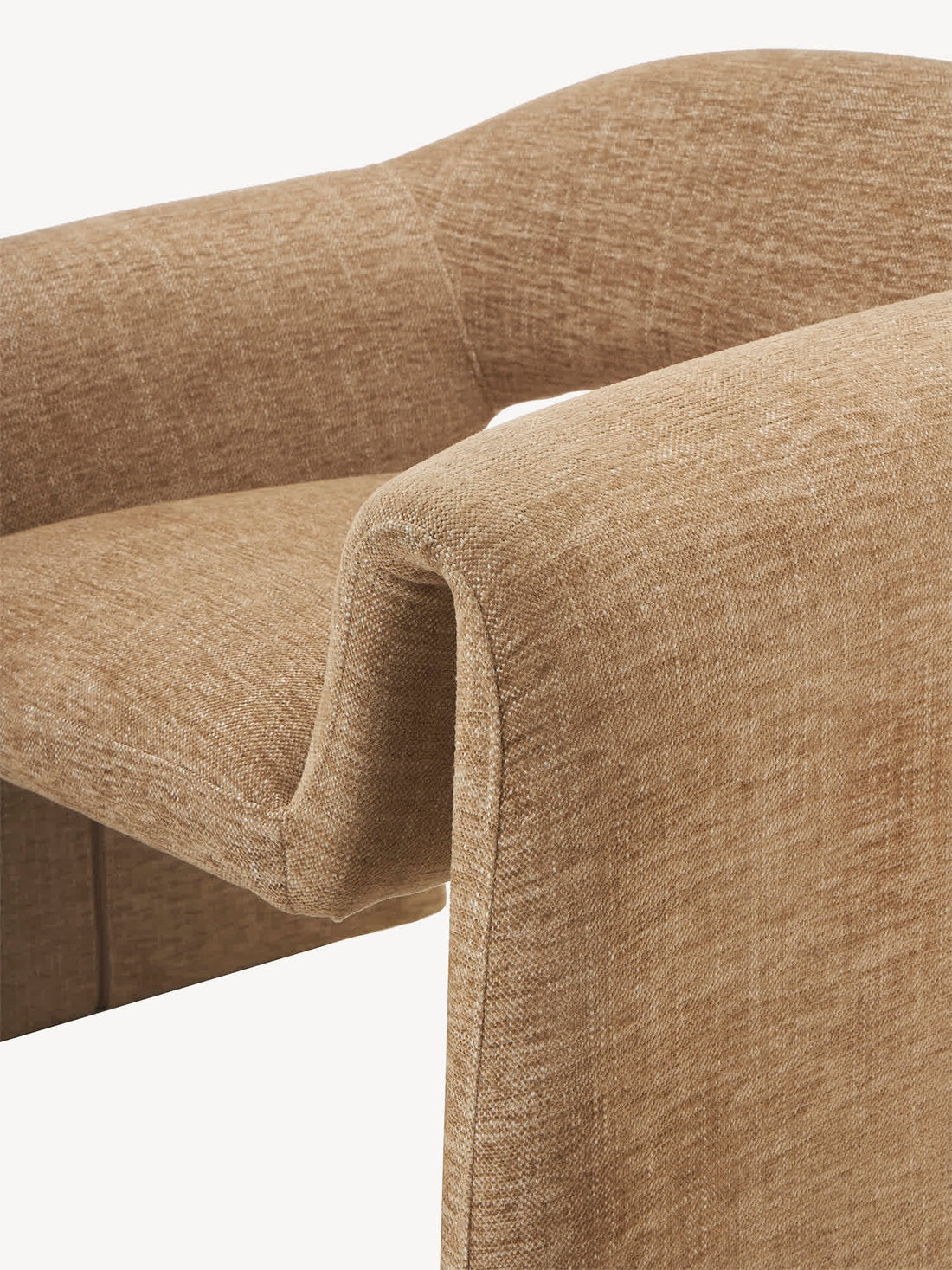 Sillón individual Mauricio terracota, detalle