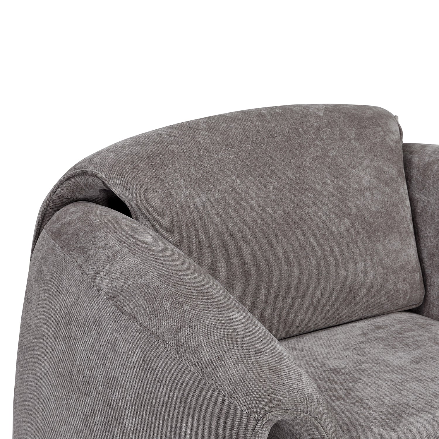 SILLON MELBOURNEE MARRÓN VISTA EN PERSPECTIVA CERCANA SUPERIOR