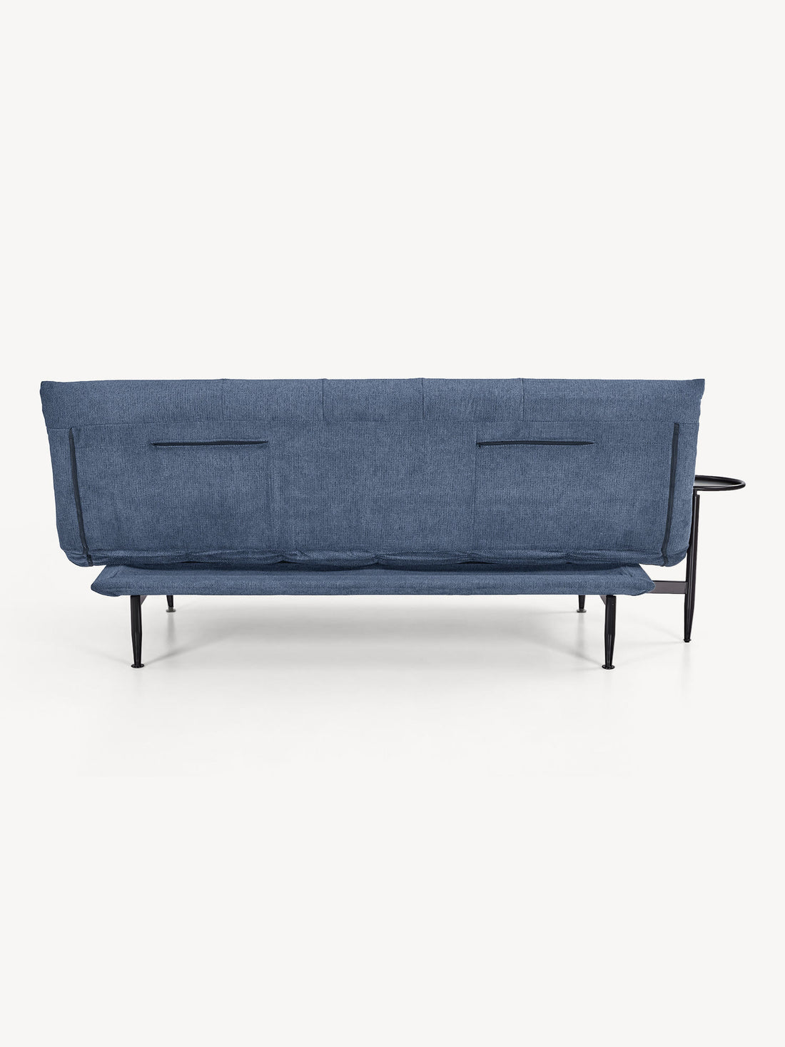 Sofá Cama Kasán azul, vista trasera
