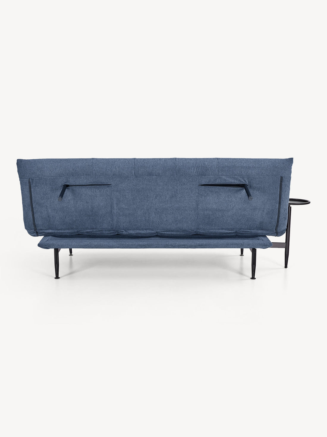 Sofá Cama Kasán azul, vista trasera