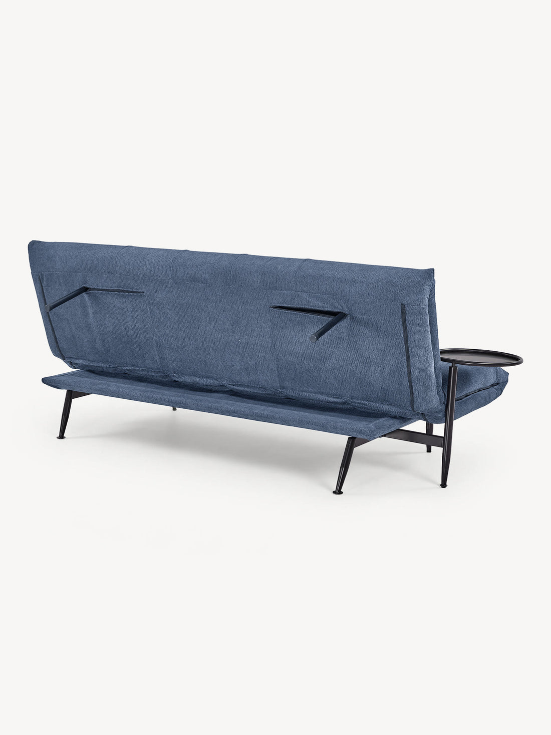 Sofá Cama Kasán azul, vista trasera