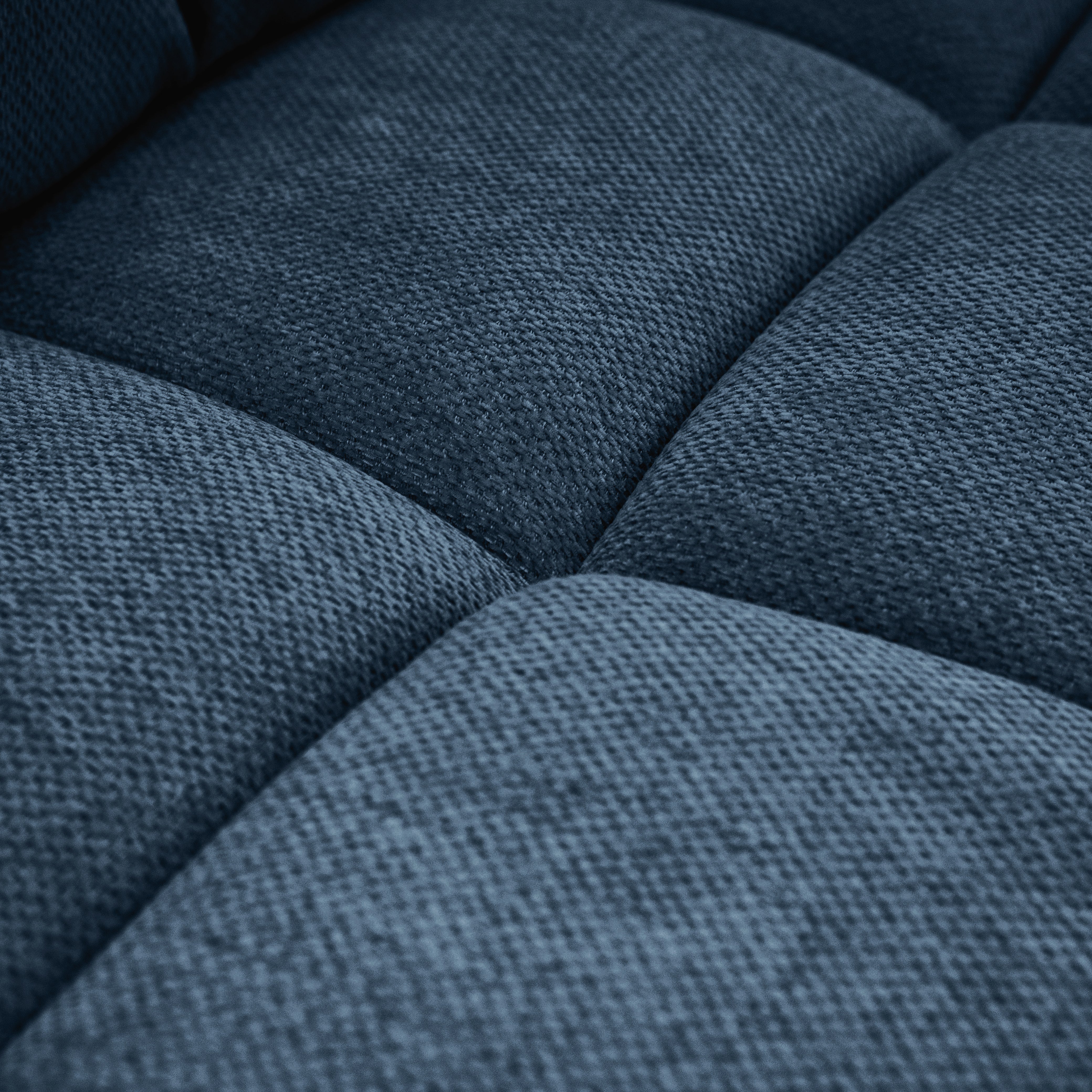 SOFÁ CORACIAA DER AZUL VISTA EN ZOOM DEL ASIENTO 