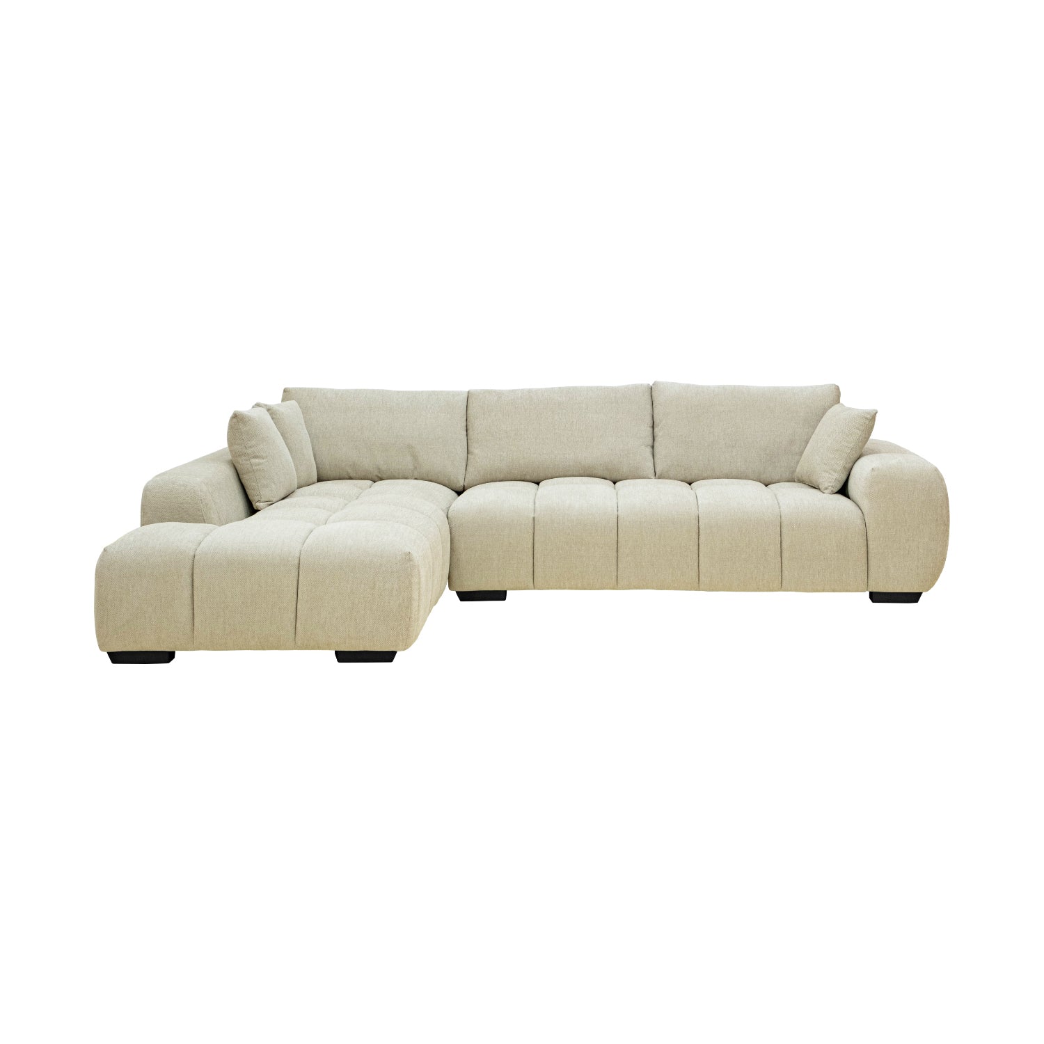 SOFÁ CORACIAA BEIGE IZQ VISTA FRONTAL
