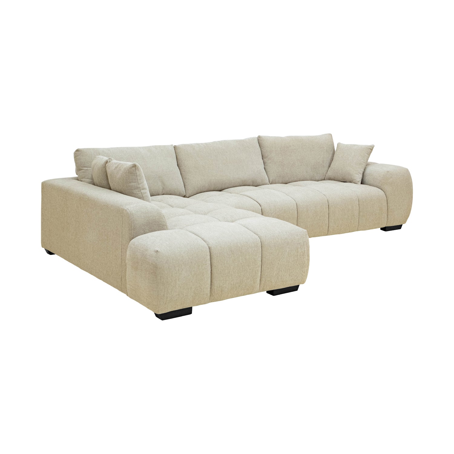 SOFÁ CORACIAA BEIGE IZQ VISTA EN PERSPECTIVA PRONUNCIADA