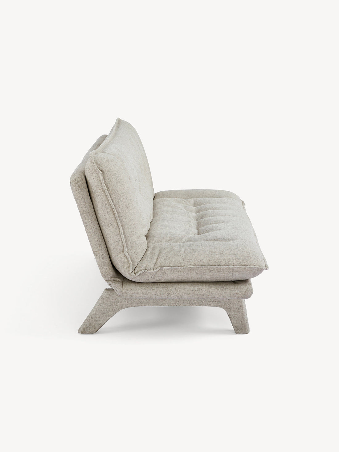 Sofá Cama Moscú beige, vista lateral