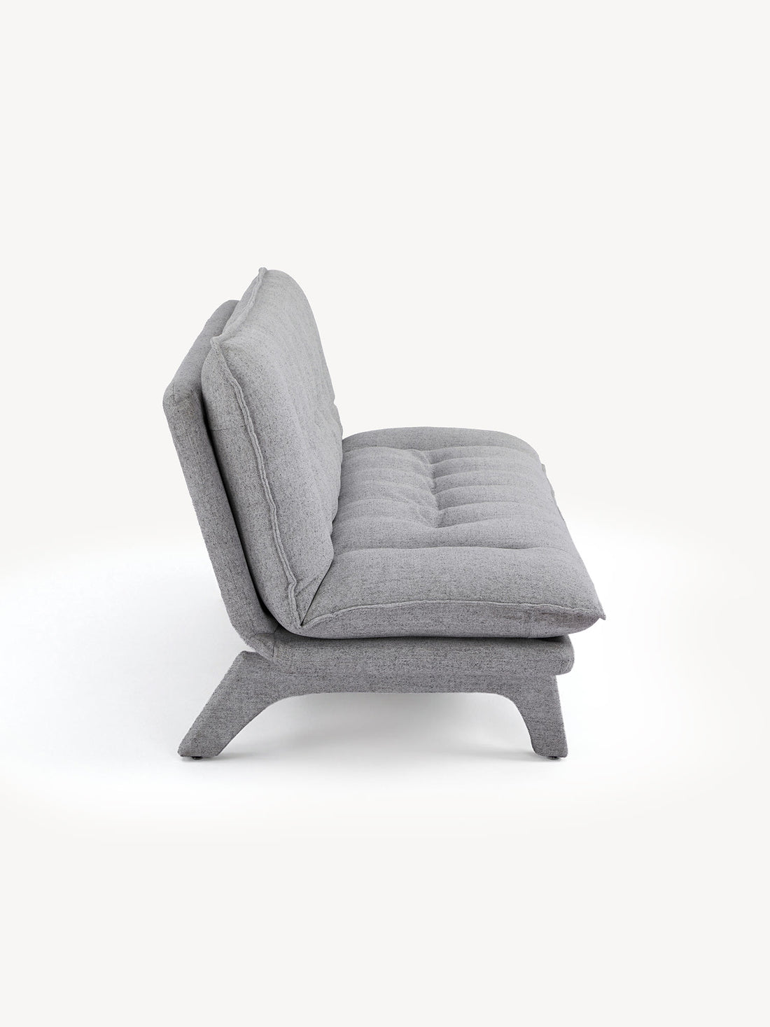 Sofá Cama Moscú gris, vista lateral