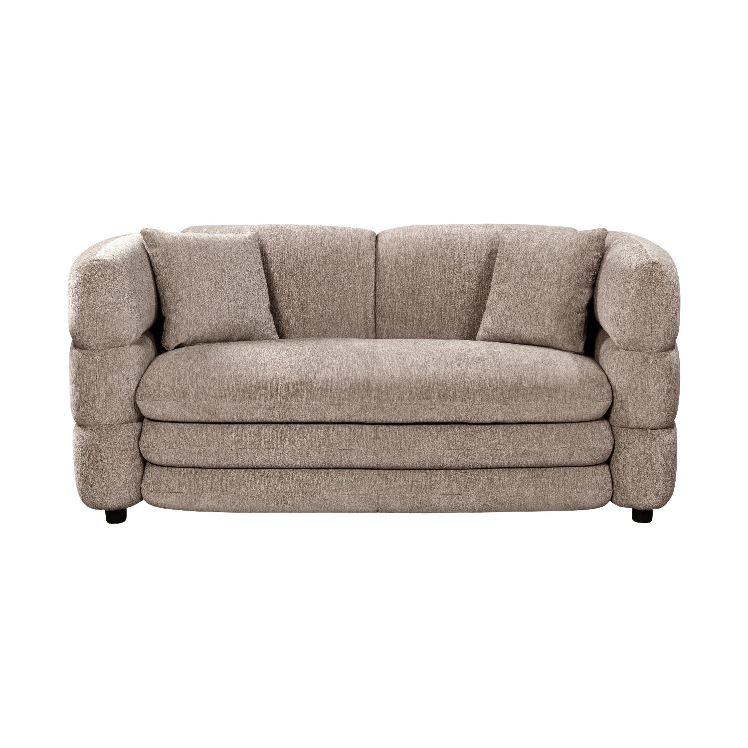 Sofá Utah 2 Plzs Marrón Vista Frontal