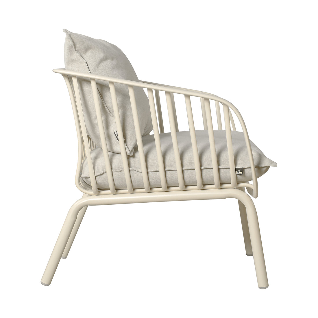 Sillón Individual Las Palmas Beige Vista Lateral