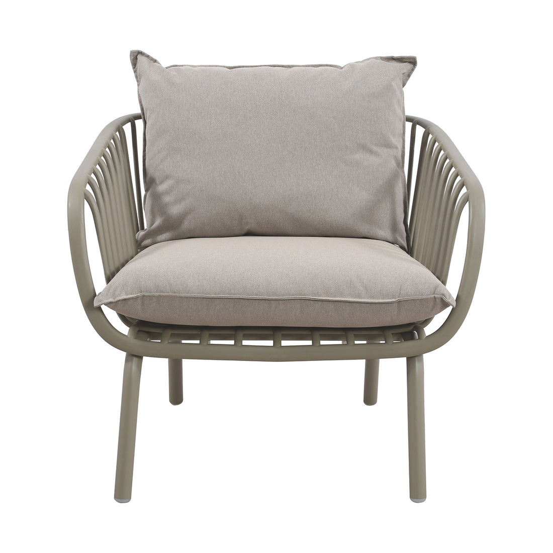 Sillón Individual Las Palmas Taupé Vista Lateral