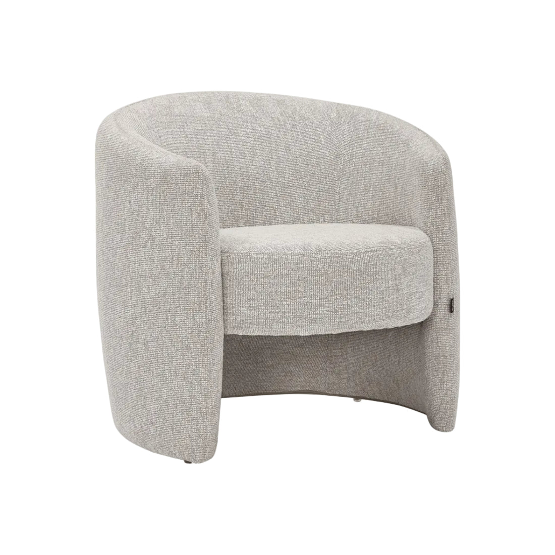 Sillón Perth color gris claro, vista frontal