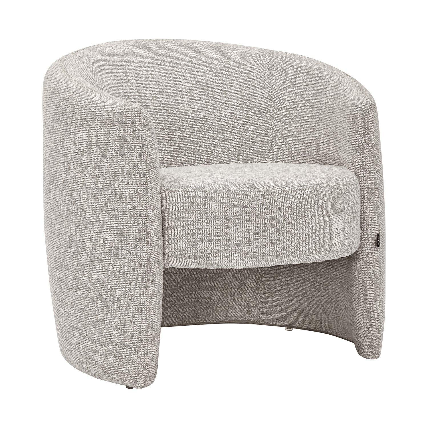 Sillón Perth color gris claro, vista frontal
