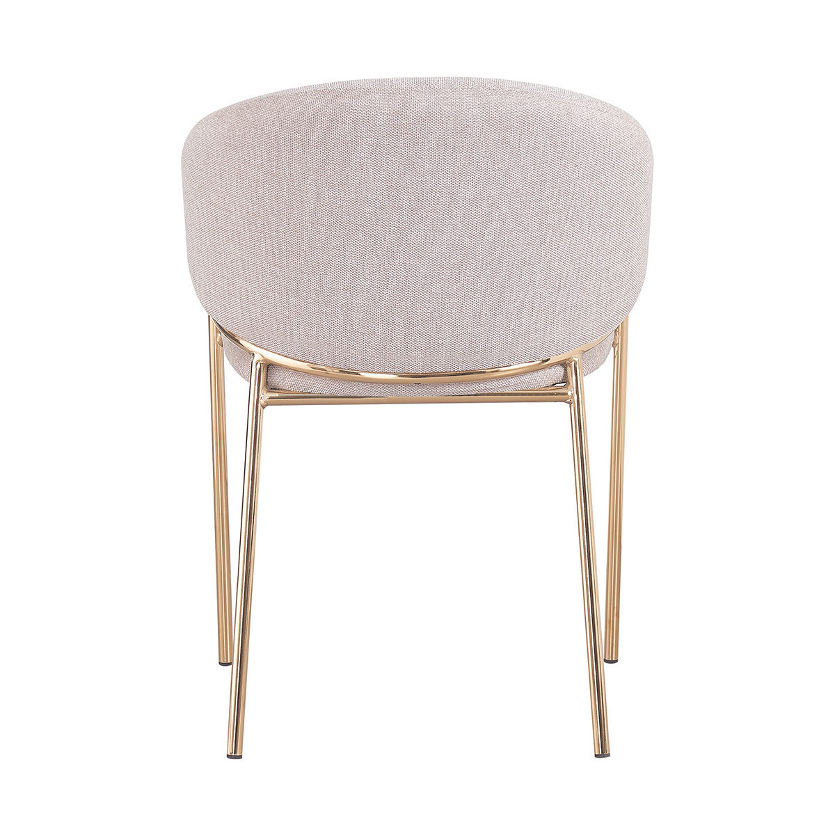 Silla Berlin Beige Fondo Blanco Vista Trasera