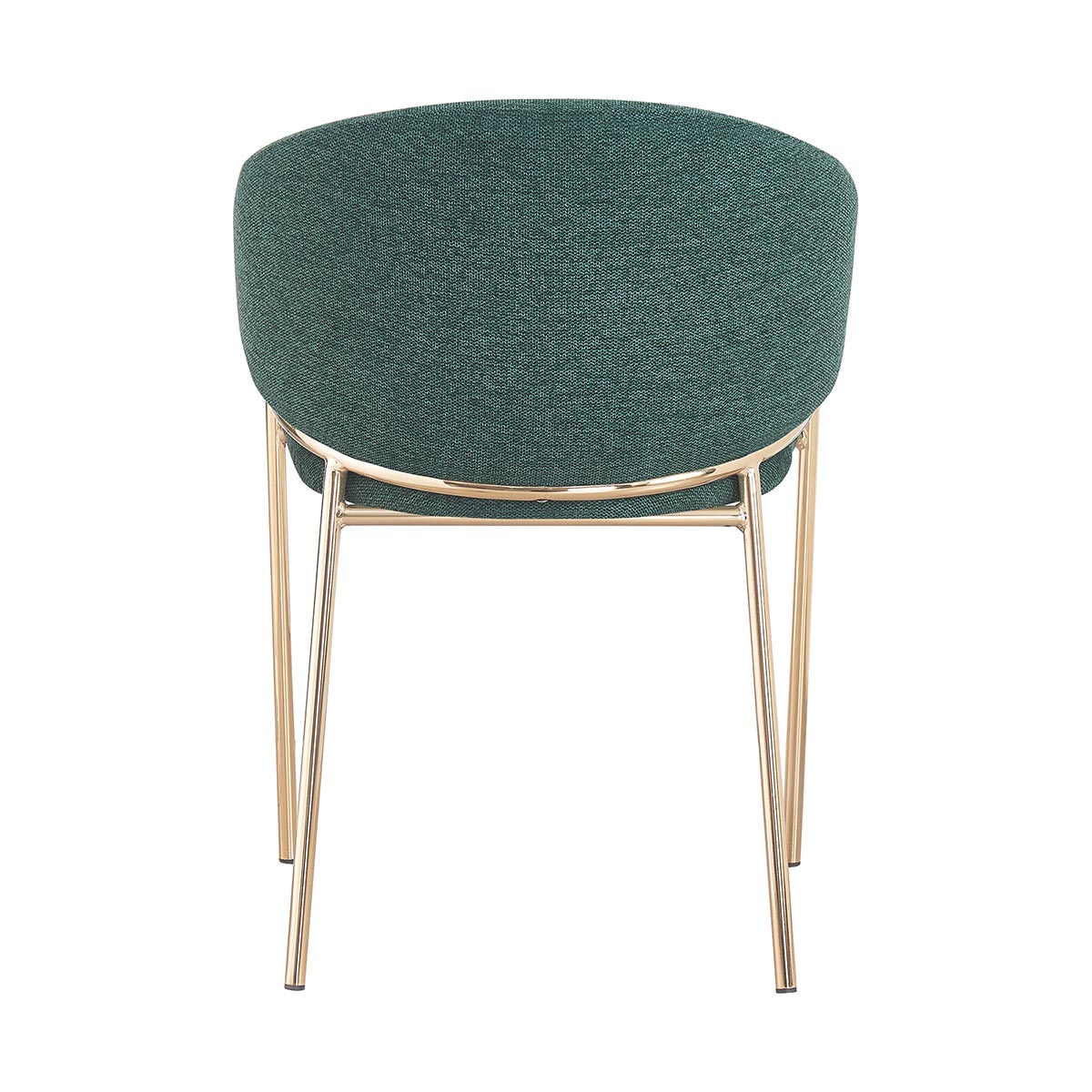  Silla Berlin Verde Fondo Blanco Vista Trasera