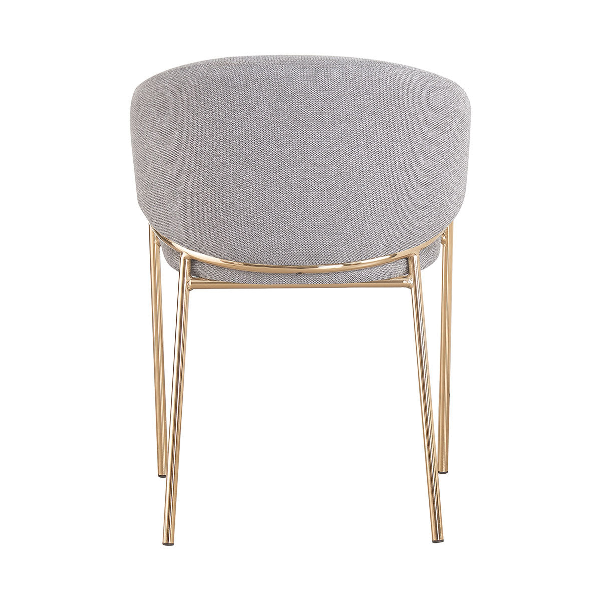 Silla Berlin Gris Fondo Blanco Vista Trasera