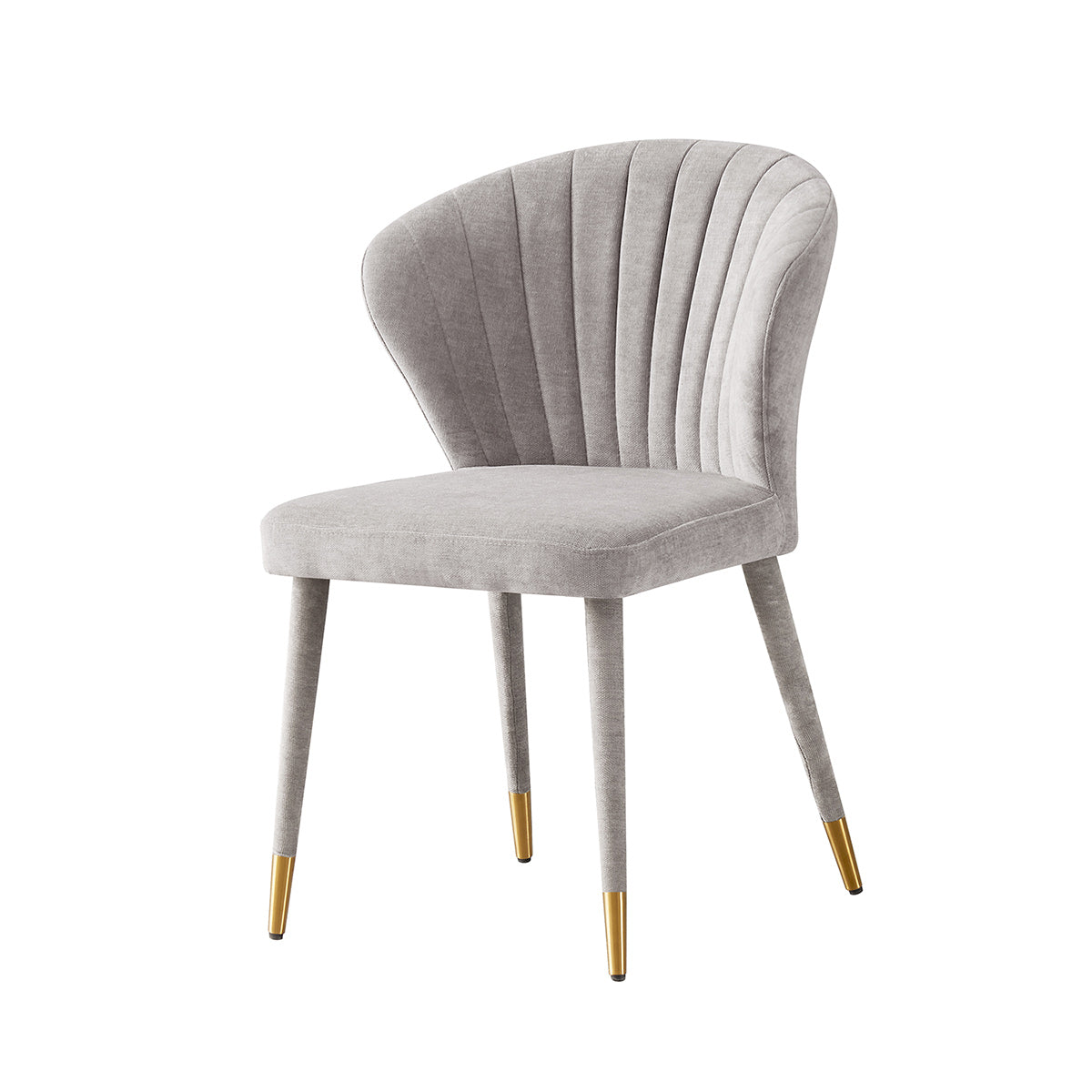 Silla Copenhague Gris Fondo Blanco Vista a en Perspectiva