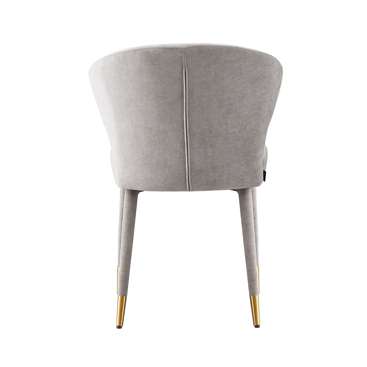 Silla Copenhague Gris Fondo Blanco Vista Trasera