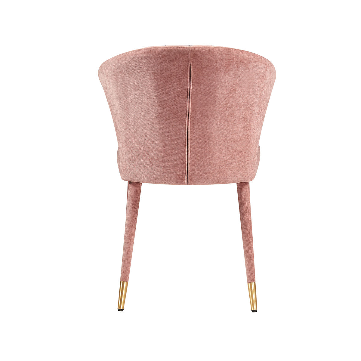 Silla Copenhague Rosa Fondo Blanco Vista Trasera