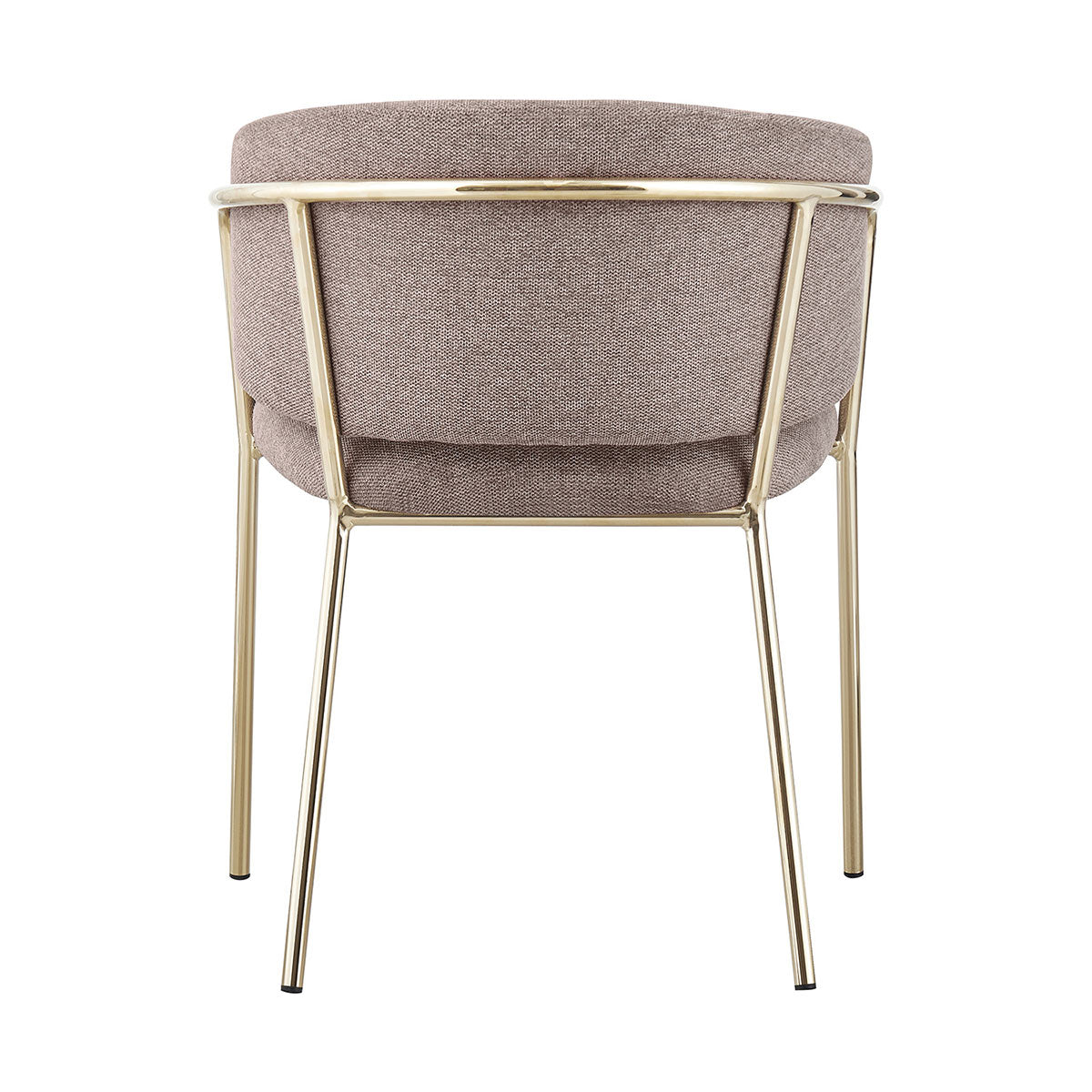 Silla Escocia Taupe Fondo Blanco Vista Trasera