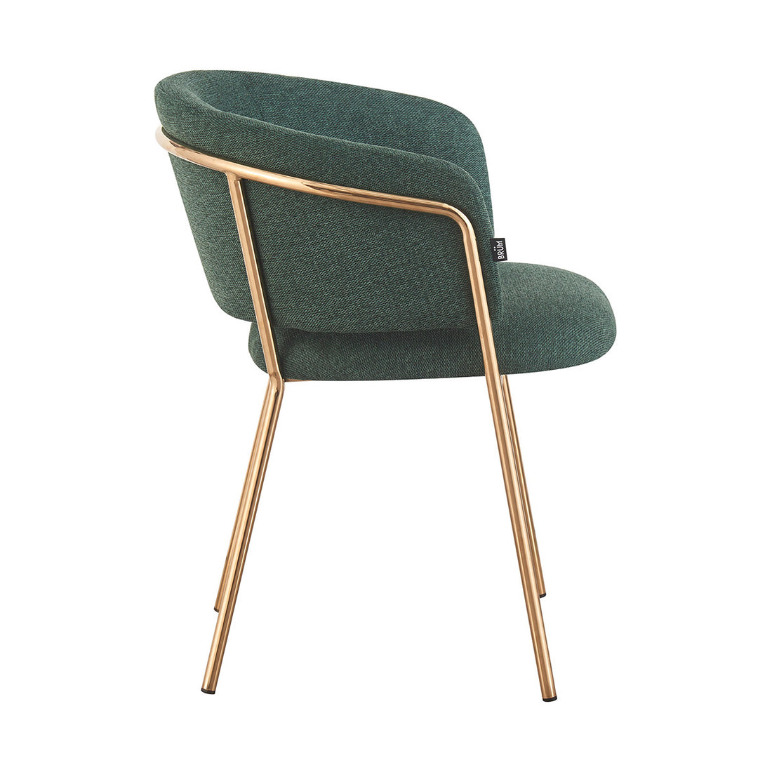 Silla Escocia Verde Fondo Blanco Vista Lateral
