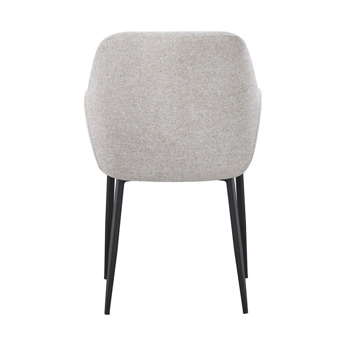 Silla Faro Beige Fondo Blanco Vista Trasera