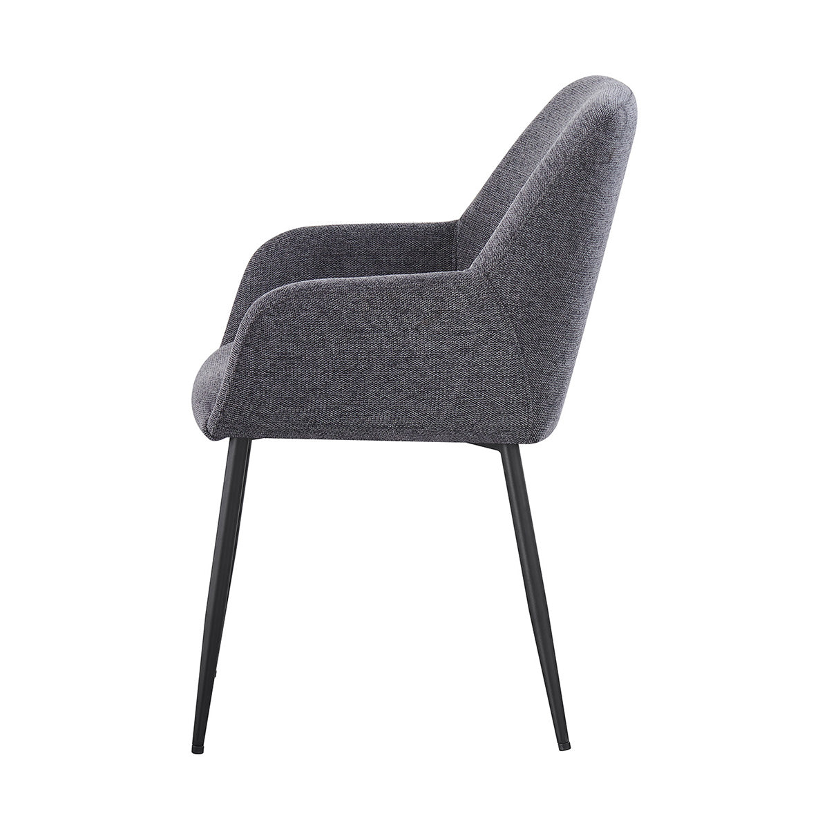 Silla Faro Gris Fondo Blanco Vista Lateral