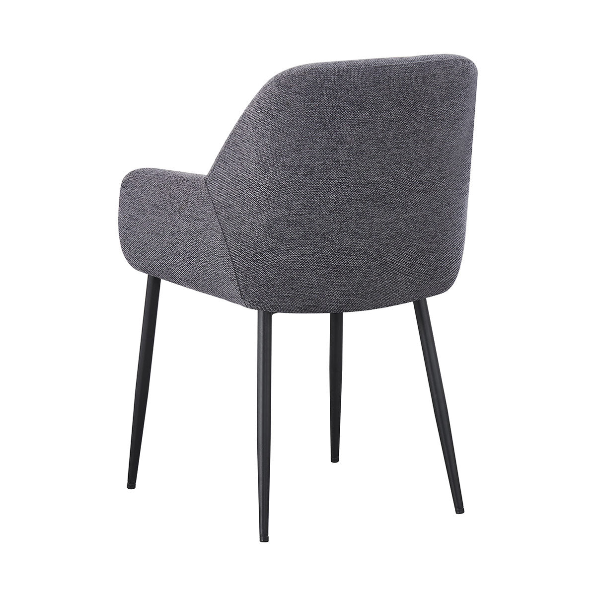 Silla Faro Gris Fondo Blanco Vista en Perspectiva Trasera